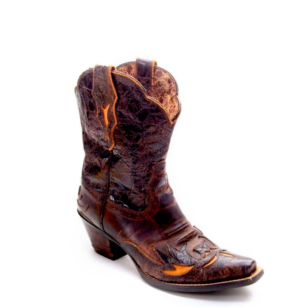 Ariat Western Boots Dahlia Leather Pull On Women's Shoes Sz 9b